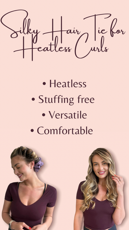 Silky Hair Tie for heatless curls