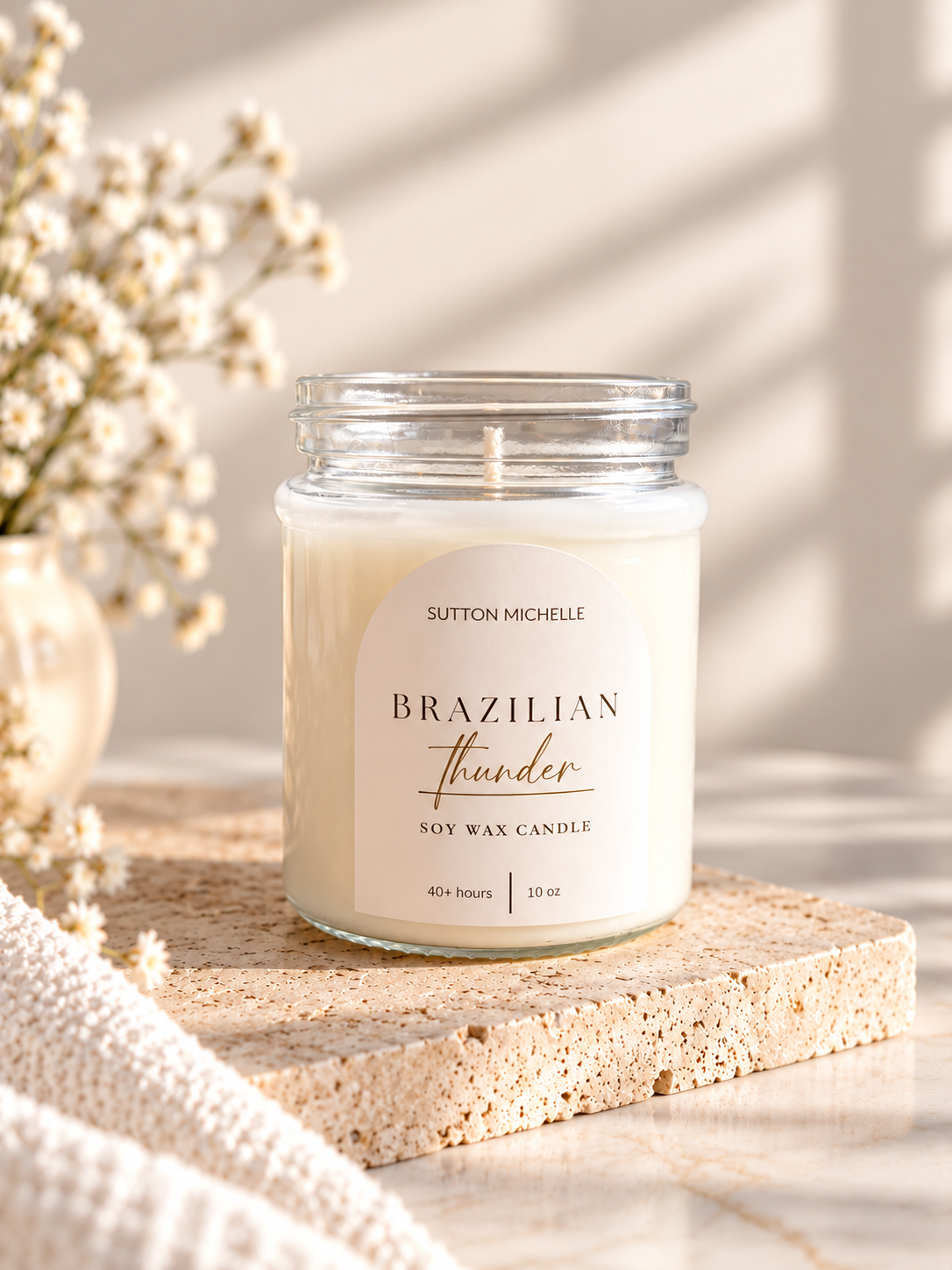 Brazilian Thunder soy wax candle