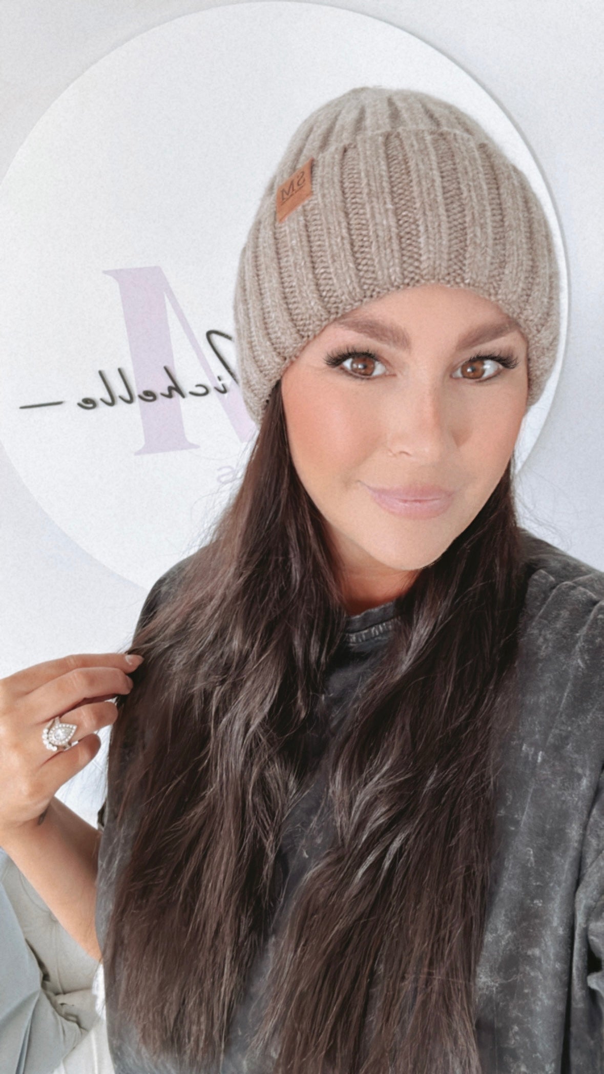 Satin lined cashmere blend knit toques