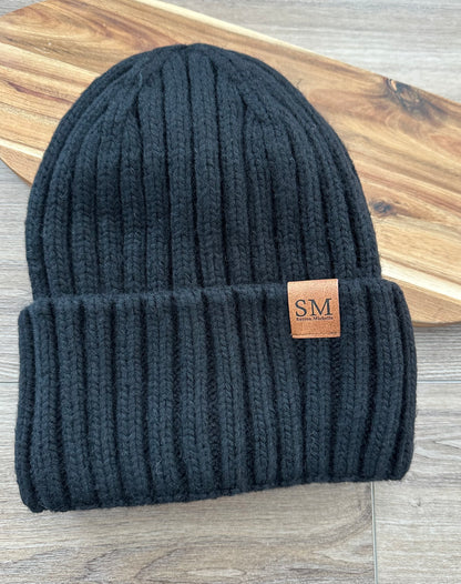 Satin lined cashmere blend knit toques