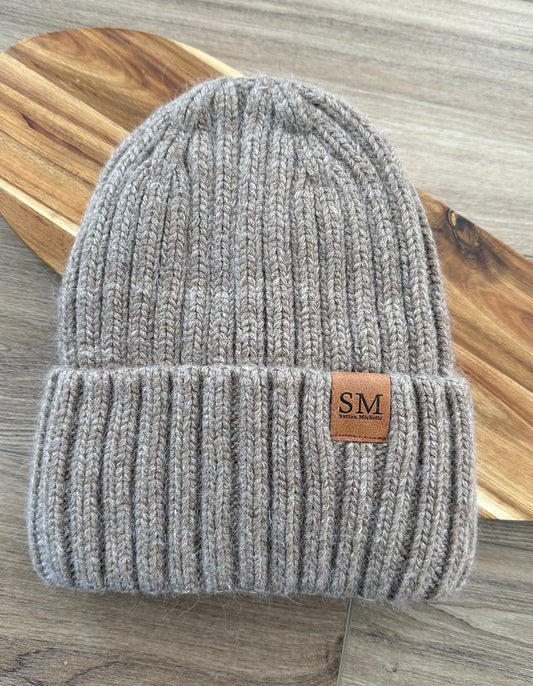 Satin lined cashmere blend knit toques